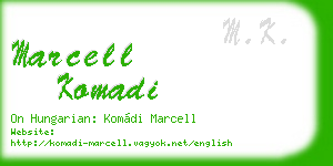 marcell komadi business card